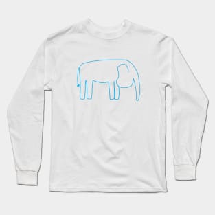 Blue elephant. Long Sleeve T-Shirt